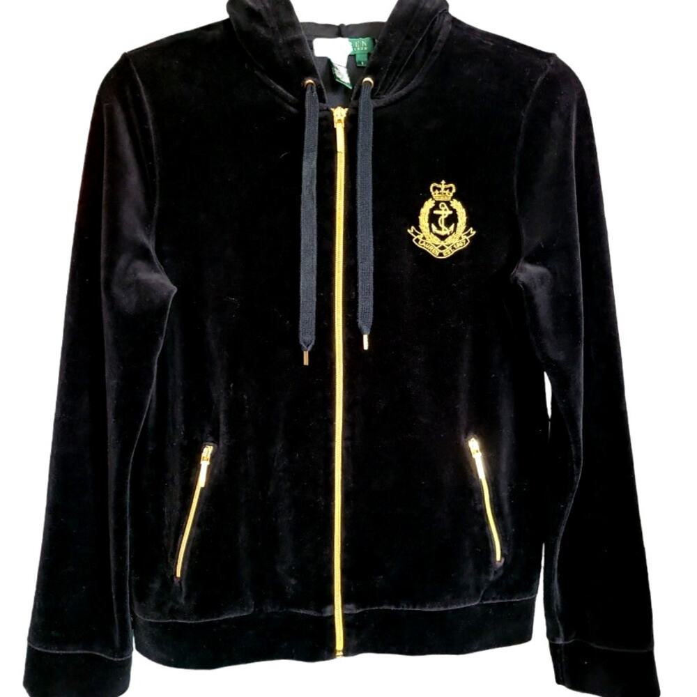 Lauren Ralph Lauren Black and Gold Jacket